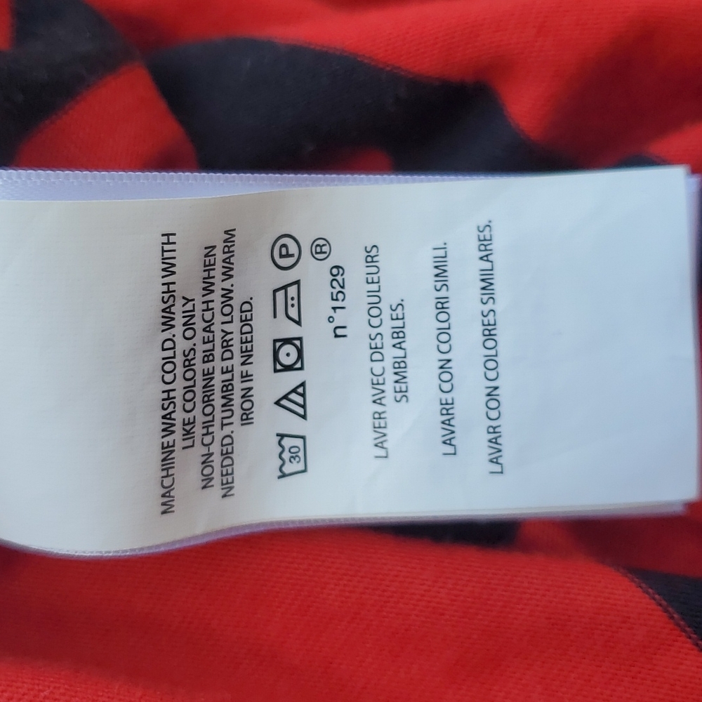 Polo Ralph Lauren Long Sleeve Hooded Pullover Polo Red Black Stripe Youth 6 - Picture 8 of 8